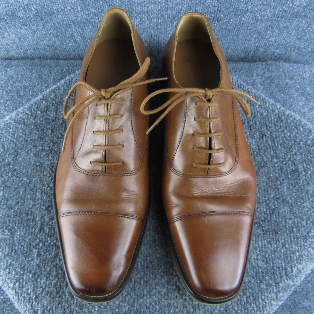Nordstrom Shop Toe Cap Men Oxford Shoes Size 11.5 Medium Brown  Lace‎ Up